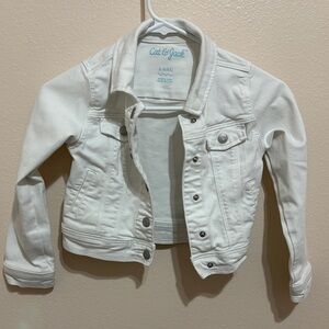 Cat & Jack White Denim Jacket for Girls